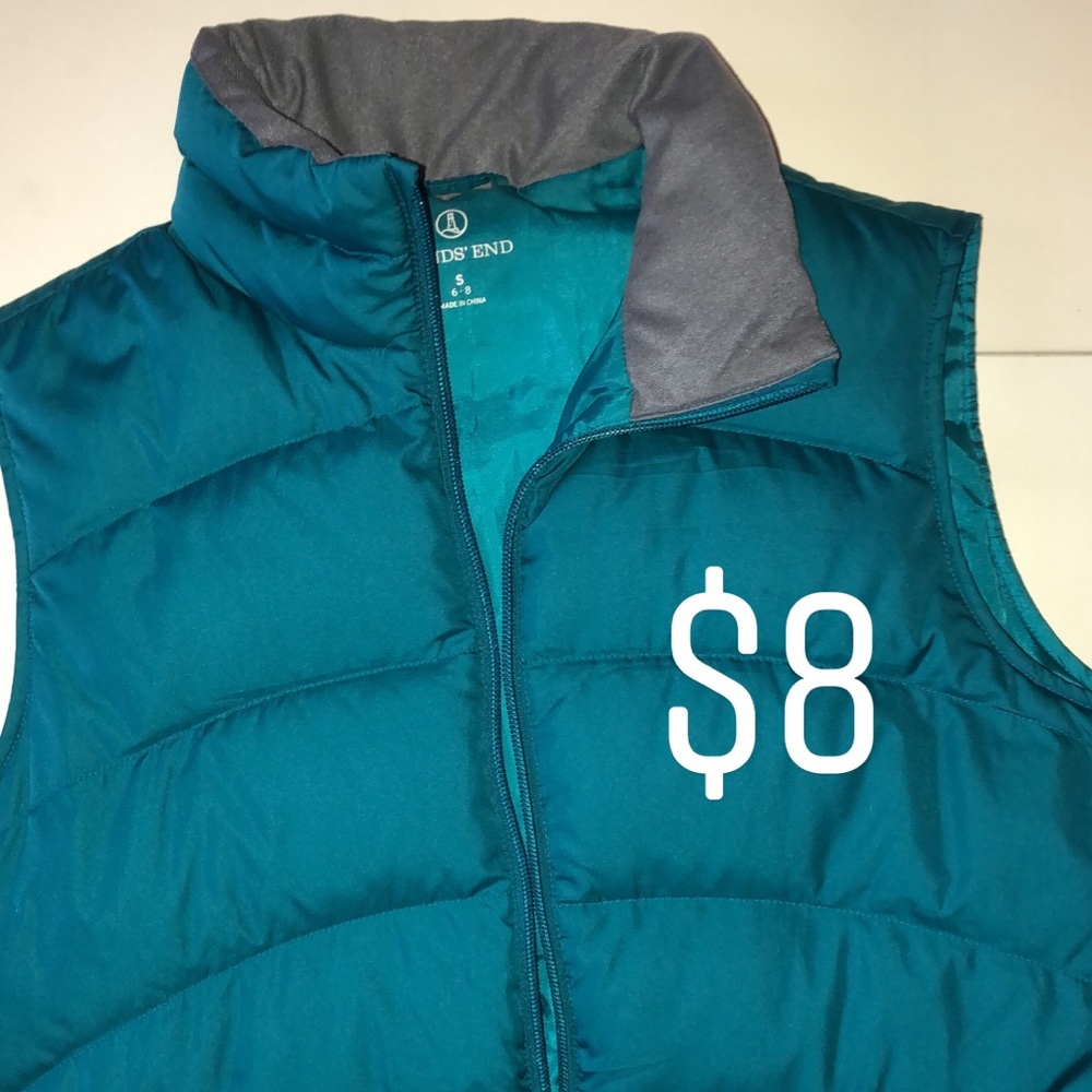 Lands End Turquoise Vest